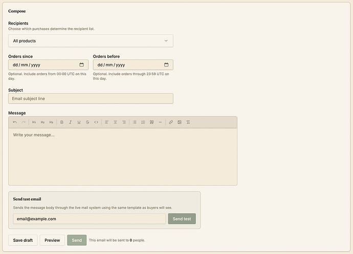Sending emails